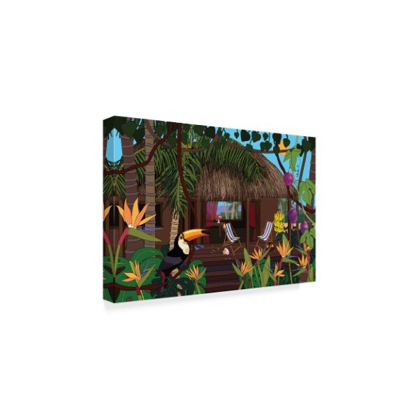 Cindy Wider 'Castaway Island Home' Canvas Art,30x47